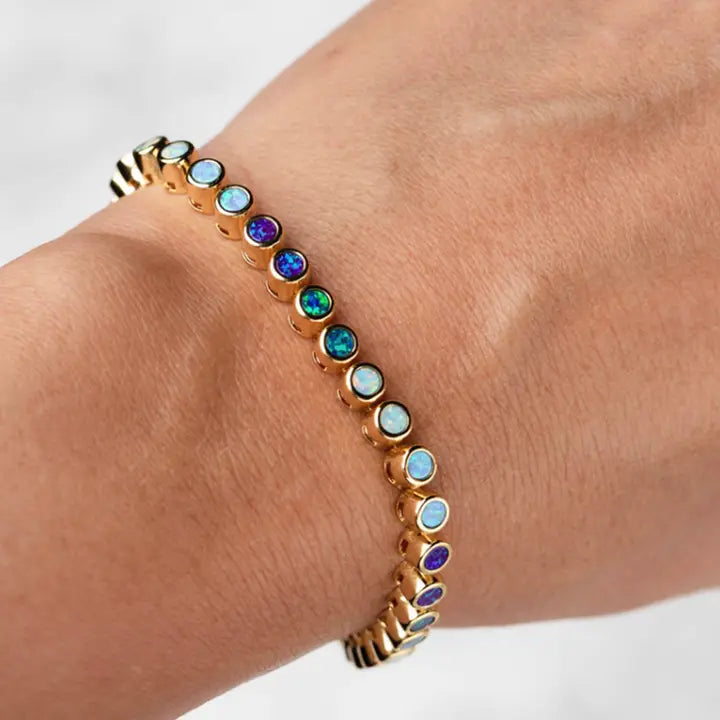 Opal Ombre Tennis Bracelet
